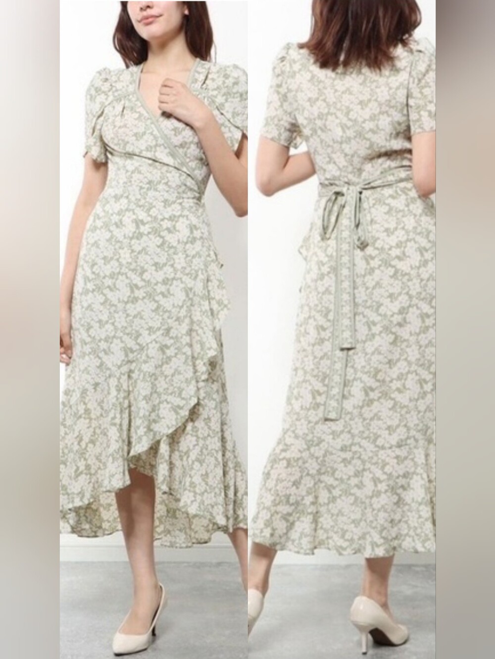 Max Studio Floral Wrap Ruffle - Picture 10 of 10